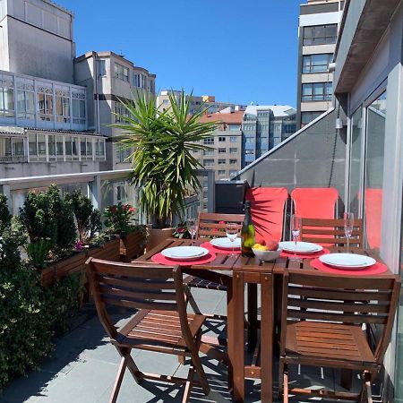 Penthouse With Terrace And Views Near Oza'S Beach Apartment A Coruna Luaran gambar